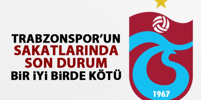 Trabzonspor'a bir iyi bir de kötü haber