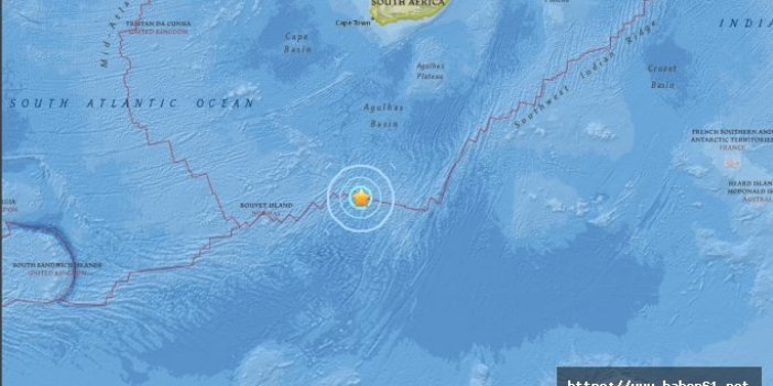 Atlantik Okyanusu'nda 6 büyüklüğünde deprem