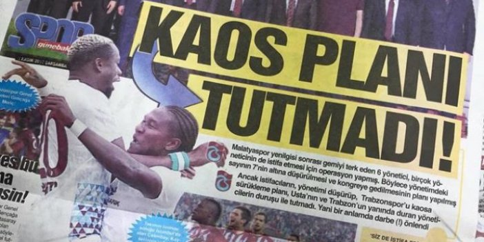 Günebakış Gazetesi’nden istifa eden Trabzonspor yöneticilerine büyük suçlama