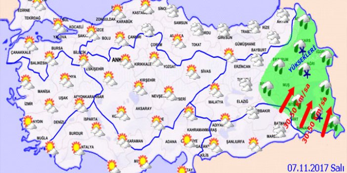 Trabzon'da hava nasıl olacak? 07.11.2017