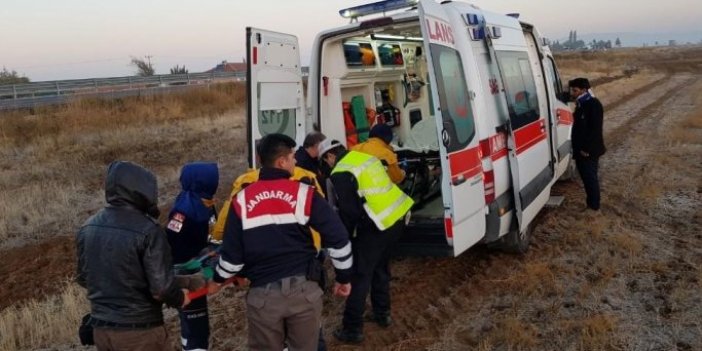 Ankara-Aksaray yolunda otobüs kazası;3 yaralı