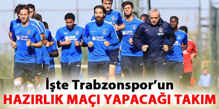 Trabzonspor Naft Missan ile karşılaşacak