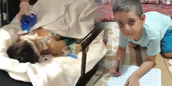6 yaşındaki oğlunu hastanelik etti!