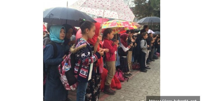 Öğrenciler yağmur duası yaptı