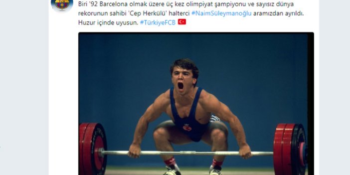 Barcelona, yüzyılın sporcusu Naim Süleymanoğlu'nu unutmadı