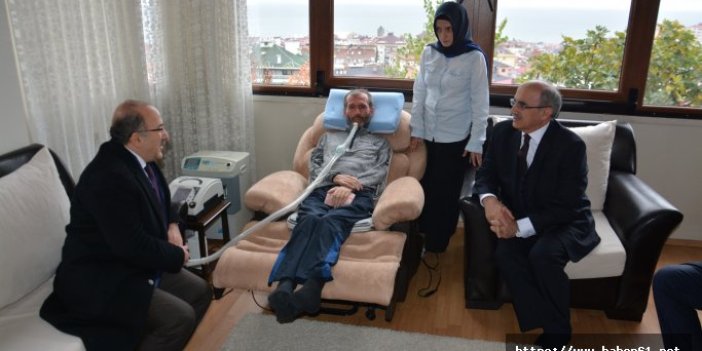 Trabzon'da ALS hastası öğretmenden öğrencilerine selam var