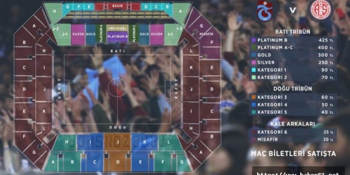 Trabzonspor, Antalyaspor maçı biletlerini satışa çıkardı! işte fiyatlar
