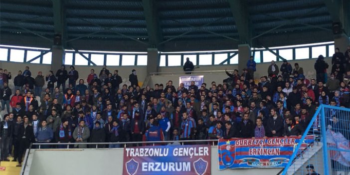 Trabzonspor taraftarı yalnız bırakmadı