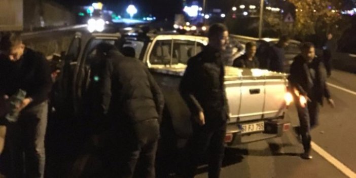 Trabzon'da korkutan kaza : 3 yaralı