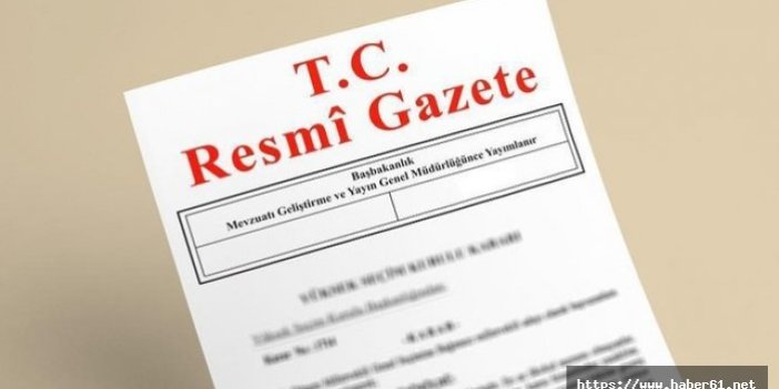 Atama kararları Resmi Gazete’de 13.12.2017