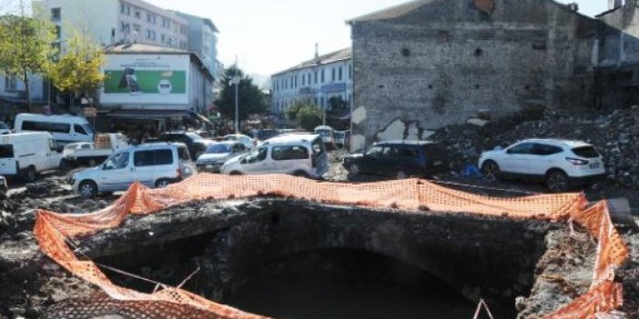 Trabzon'da yıkımdan tarihi köprü çıktı!