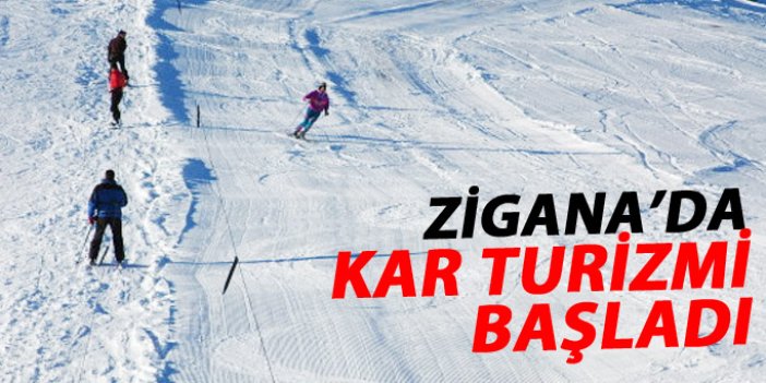 Zigana'da kar turizmi başladı