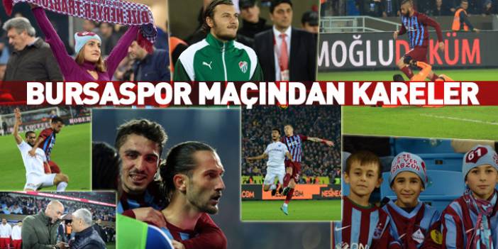 Trabzonspor Bursaspor maçından kareler