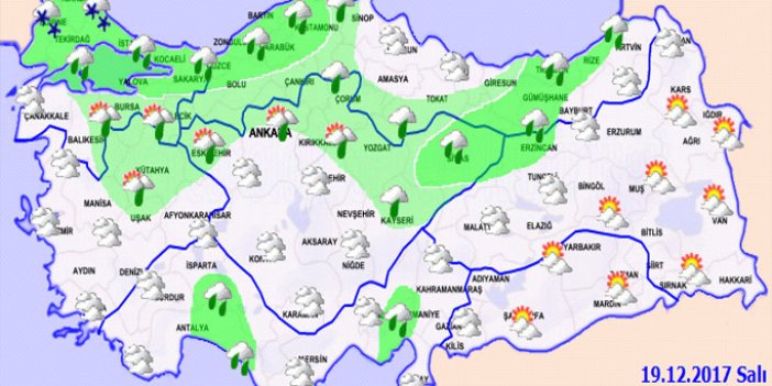 Trabzon'da hava nasıl olacak? 19.12.2017