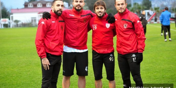 Samsunsporlu futbolcular umut saçtı