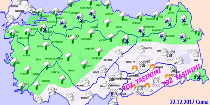 Trabzon'da hava nasıl olacak? 22.12.2017