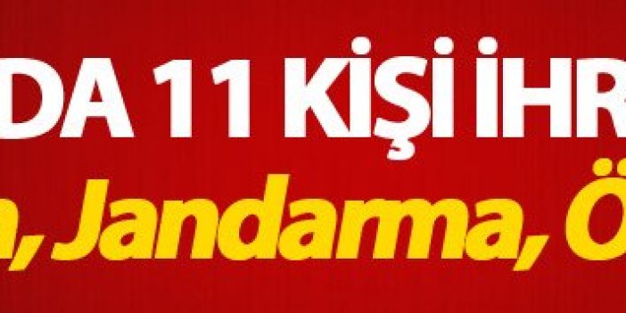Trabzon'da 11 ihraç! Kaymakam da var...