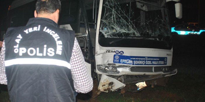 Otobüs ile sivil polis otosu çarpıştı: 3 yaralı