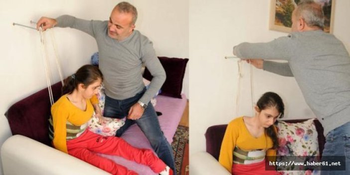 Duvara asılı omurilik hastası kızın imdadına Bakanlık koştu
