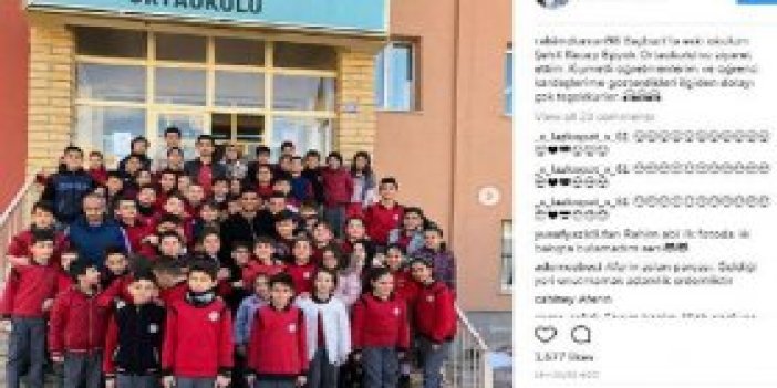 Trabzonsporlu futbolcudan eski okuluna ziyaret
