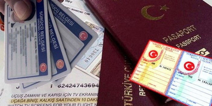 Kimlik, Ehliyet, Pasaport alacaklar dikkat: Zam geldi