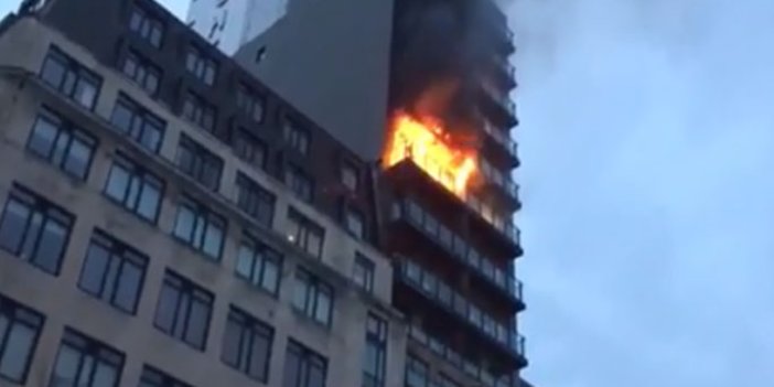 12 katlı binada yangın