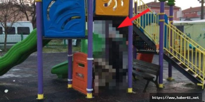 Ailesinden ayrı yaşayan adam çocuk parkında kendini astı