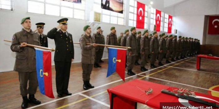 Askerler Trabzon'da yemin etti