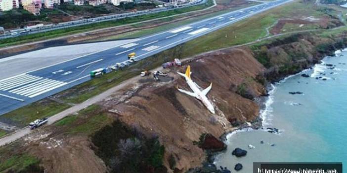 Trabzon Havalimanında uçak pistten çıktı