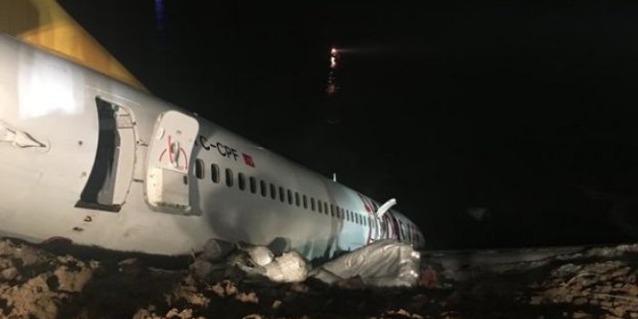 Trabzon'da pistten çıkan uçakla ilgili çalışmalarda son durum