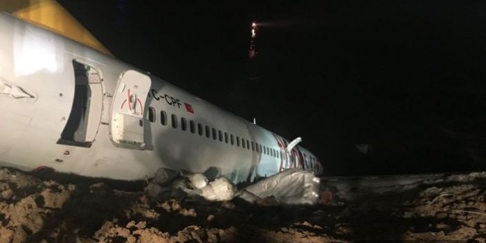 Trabzon'da uçağın pistten çıktığı kaza cep telefonu yüzünden olabilir