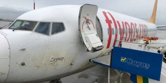 Trabzon'da kaza yapan uçağın son hali