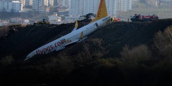 Trabzon'da kaza yapan uçak teknik incelemeye alındı