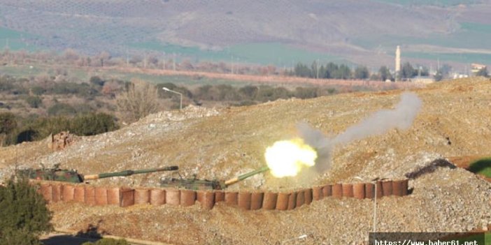 Hatay'dan Afrin'e 40 top atışı yapıldı