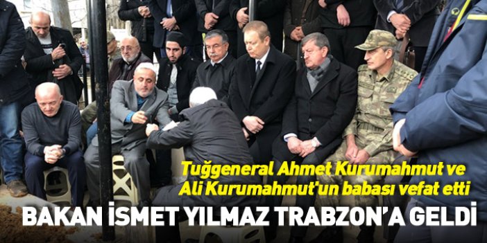 Bakan Trabzon'da cenazeye katıldı