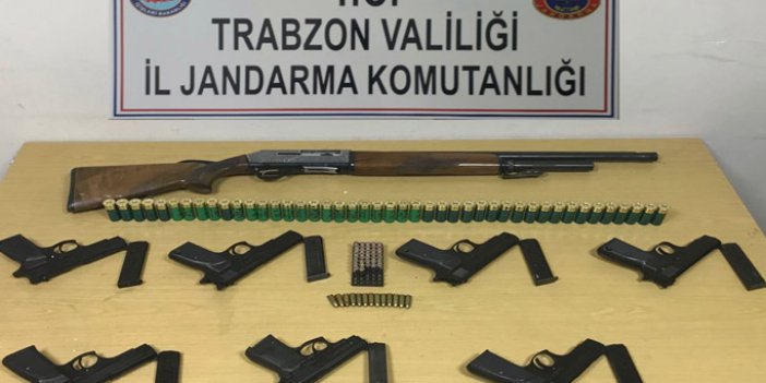 Trabzon’da operasyon: Evden cephanelik çıktı