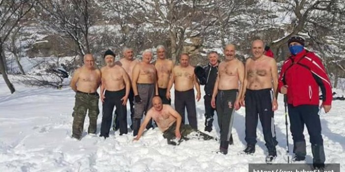 Kar Kaplanları bu yıl da kar banyosu yaptı