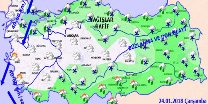 Trabzon'da hava nasıl olacak? 24.01.2018