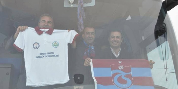 Trabzonspor maçı için Mardin'den geldiler
