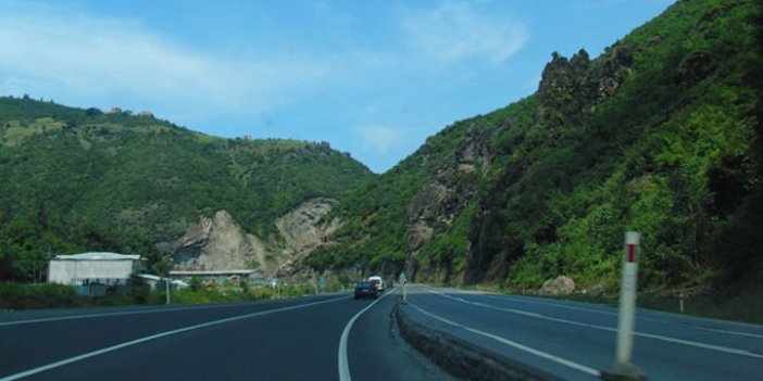 Trabzon'daki yol için uyarı