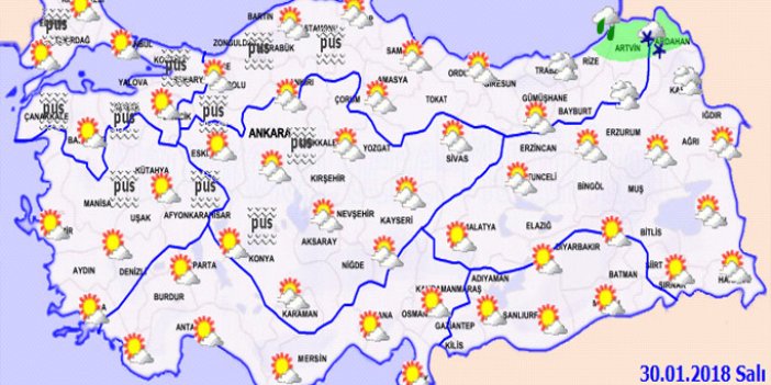 Trabzon'da hava nasıl olacak? 30.01.2018