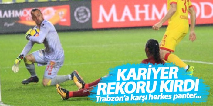 Trabzonspor'a karşı kendi rekorunu kırdı