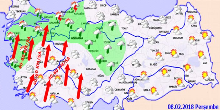 Trabzon'da hava nasıl olacak? 08.02.2018
