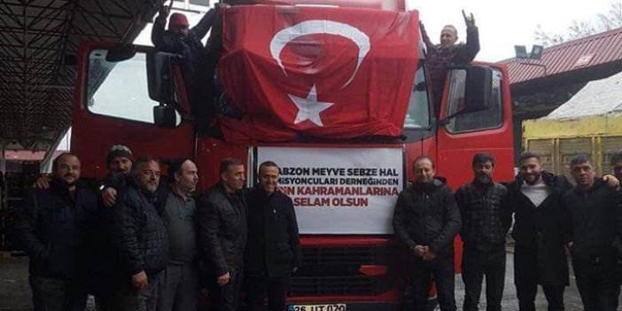 Trabzon Hali’nden kahramanlara mesaj: Vur Mehmetçik vur, yanındayız