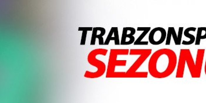 Trabzonsporlu futbolcu sezonu kapattı!