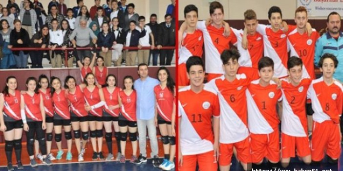 Trabzon'da voleybolda birinciler belli oldu