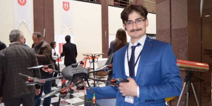 KTÜ'lü öğrenci askeri drone geliştirdi