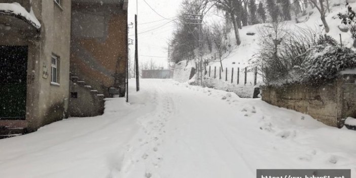 Zonguldak'ta 87 köy yolu kardan kapandı