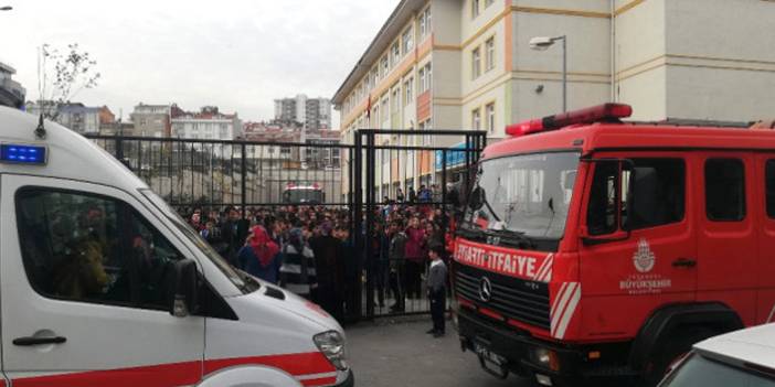 İstanbul'da Okulun yemekhanesinde yangın çıktı. 14 Aralık 2018