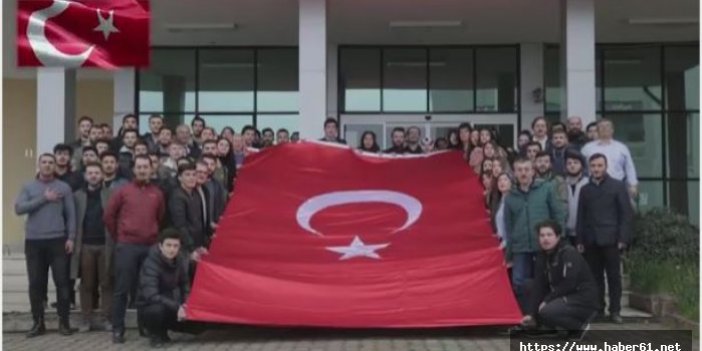 KTÜ İletişim Fakültesi öğrencilerinden Türk askerine destek